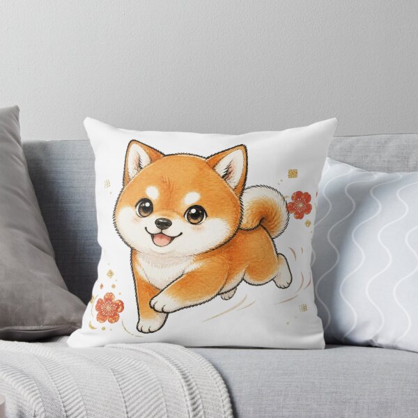 Item preview, Trotting Red Shiba Inu Puppy designed and sold by Kawaii Matcha Studio.
