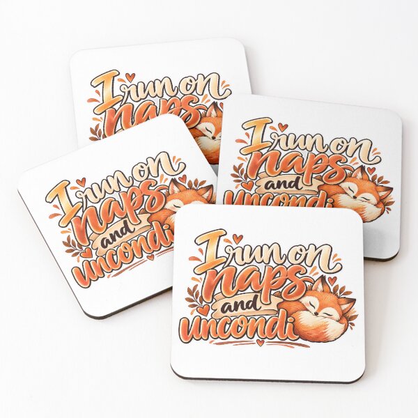 Item preview, I Run On Naps And Unconditional Love Fox Shirt designed and sold by Fuzzaroo.