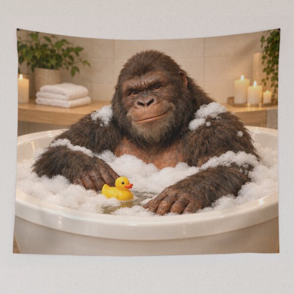 Item preview, Cozy Gigantopithecus Bubble Bath designed and sold by Sillytoe.