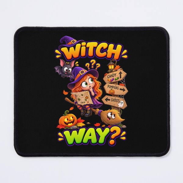 Item preview, Witch Way Funny Halloween Witch designed and sold by Yomere.