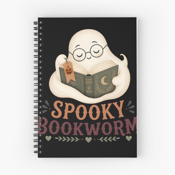 Item preview, Spooky Bookworm Cute Ghost Reading Library designed and sold by RoyesButler.