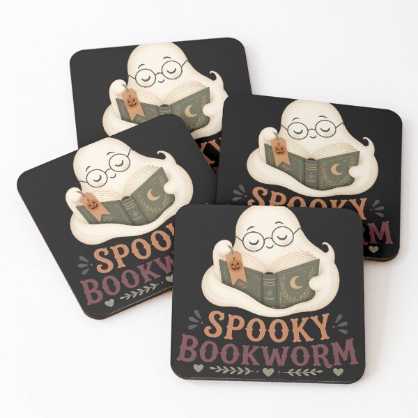 Item preview, Spooky Bookworm Cute Ghost Reading Library designed and sold by RoyesButler.