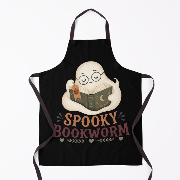 Item preview, Spooky Bookworm Cute Ghost Reading Library designed and sold by RoyesButler.