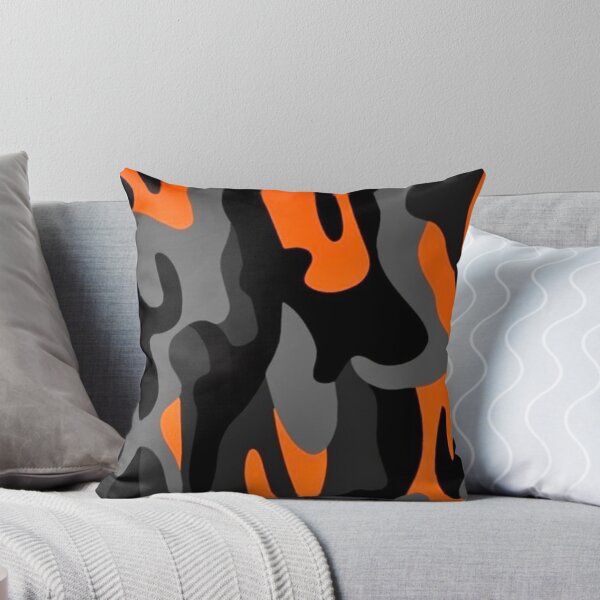 Item preview, Orange and Black Camouflage Pattern — Modern Urban Camo Vector designed and sold by LYAN-STORE.