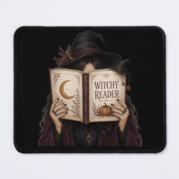 Item preview, Bookish Witch Magical Spooky Reading Library designed and sold by RoyesButler.