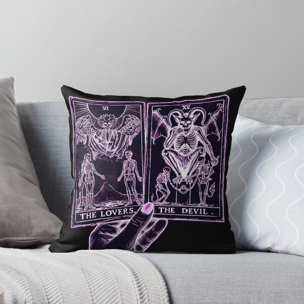 Item preview, Skeleton Tarot Lovers And Devil designed and sold by weirdove.