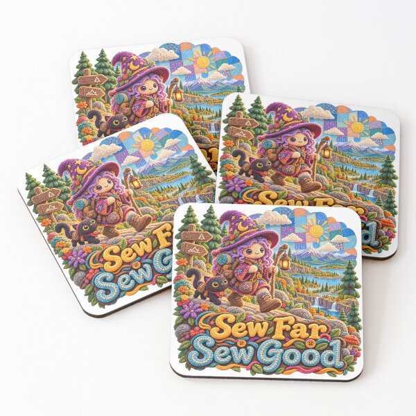 Item preview, Sew Far, Sew Good – Crochet Hiking Adventure Humor designed and sold by gorff.