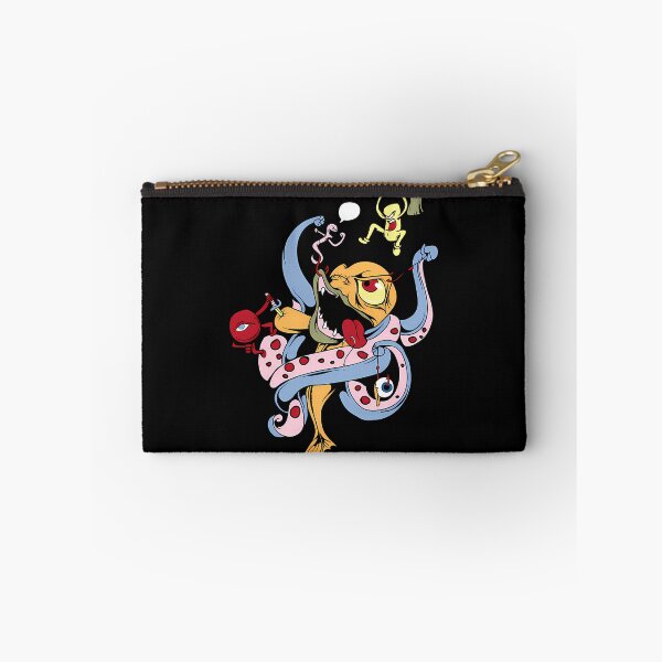 Item preview, Crazy Yellow Fish Monster Fighting Tentacle Creature with Fishing Hook designed and sold by ToniSchmeler.