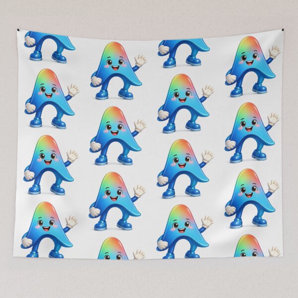 Item preview, Rainbow Letter A 3D Mascot designed and sold by Stamped_Style.