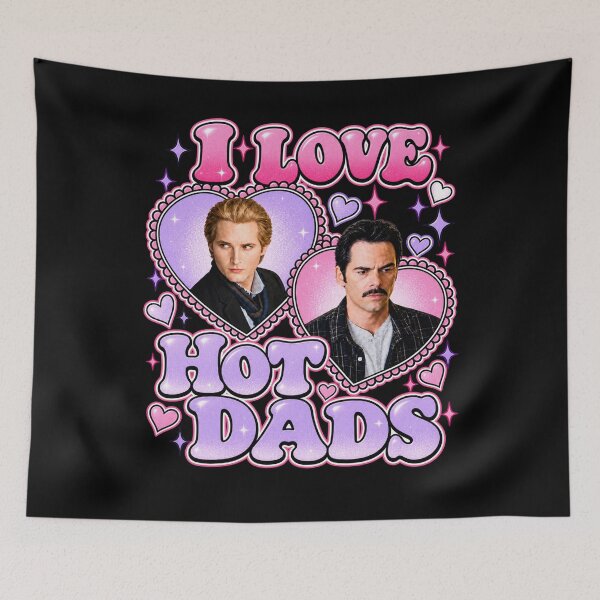 Item preview, I Love Hot Dads Charlie Swan & Carlisle Cullen Twilight Movie designed and sold by PugPuppyLife.
