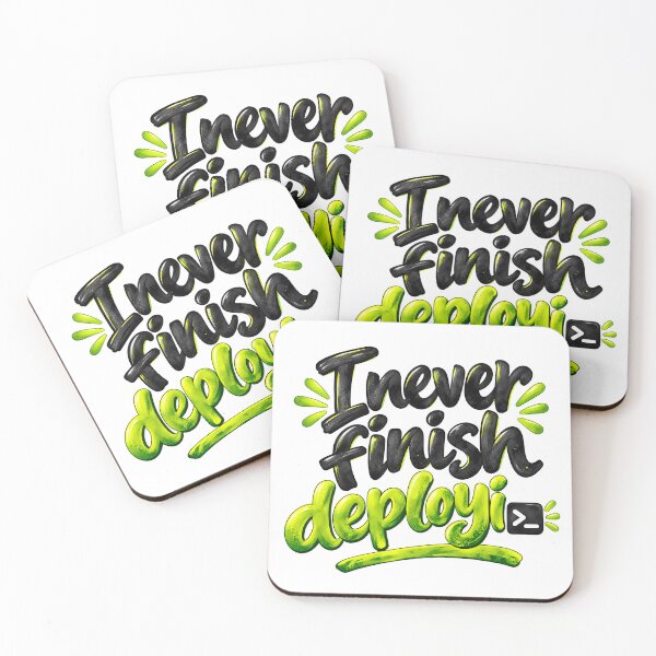 Item preview, I Never Finish Deploying Funny Developer Shirt designed and sold by WorkLoop.