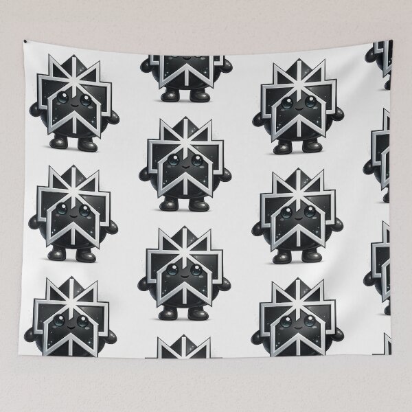 Item preview, Black White Star 3D Mascot designed and sold by Stamped_Style.