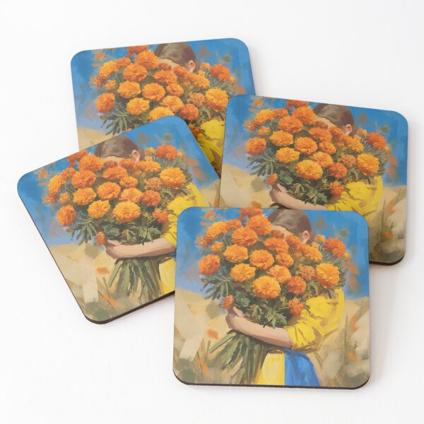 Item preview, Mother sowed marigolds designed and sold by ANNA KOPYL.