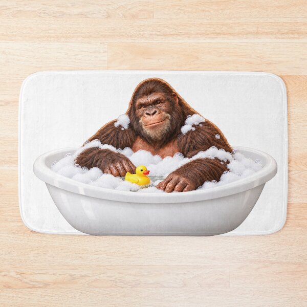 Item preview, Relaxed Gigantopithecus Bubble Bath designed and sold by Sillytoe.