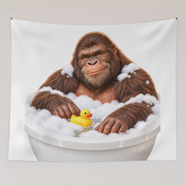 Item preview, Relaxed Gigantopithecus Bubble Bath designed and sold by Sillytoe.