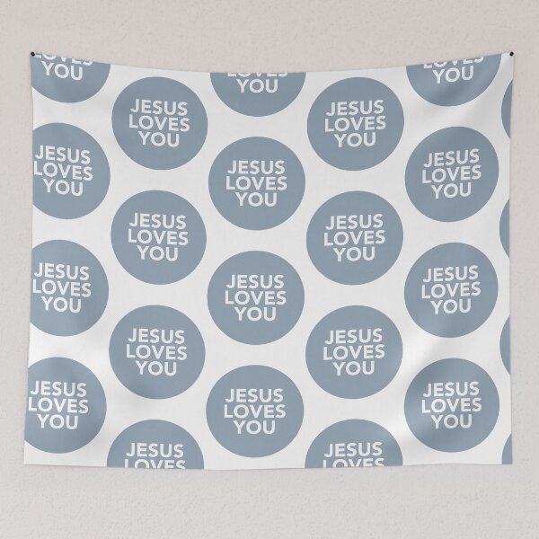 Aperçu de l'œuvre Jésus t'aime (Denim) créée et vendue par maddily-nharry.
