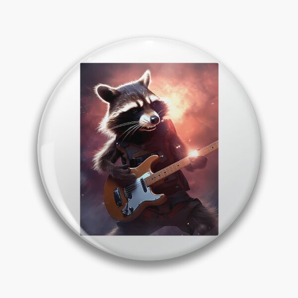 Item preview, Racoon The Guitarist designed and sold by tallulah-noonan.