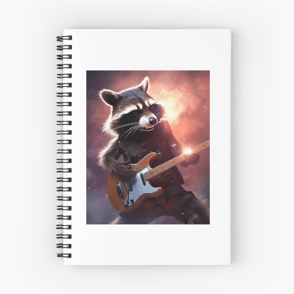 Item preview, Racoon The Guitarist designed and sold by tallulah-noonan.