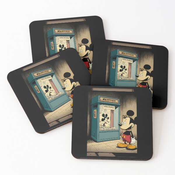 Item preview, Mouse Character Looking at Arcade Vending Machine Display designed and sold by ToniSchmeler.