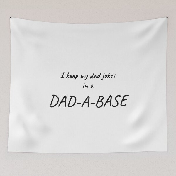 Item preview, I Keep My Dad Jokes In A Dad-A-Base Funny Dad Pun T-Shirt designed and sold by low battery meme design.