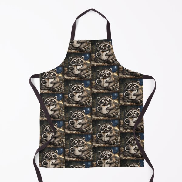 Item preview, Funny Raccoon Coffee Addict Exhausted Trash Panda designed and sold by CoolCrazyChaos.