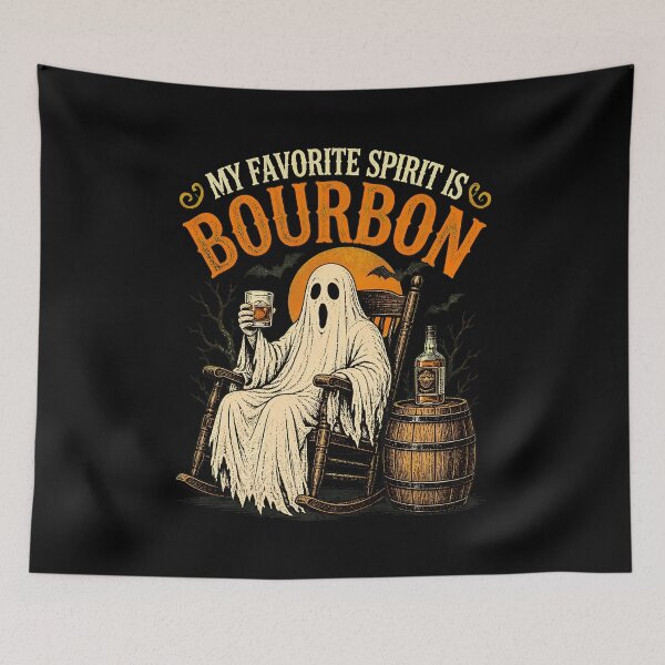 Item preview, My Favorite Spirit is Bourbon Ghost Halloween Drinking designed and sold by leocreatives.