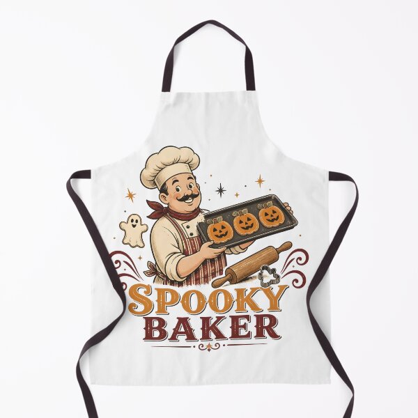 Item preview, Spooky Baker Pastry Chef Autumn Halloween designed and sold by BernoNickel.