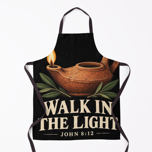 Item preview, Walk in the Light - John 8:12 Christian Oil Lamp designed and sold by haitrieuic96.