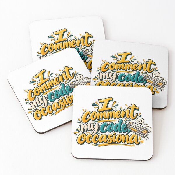Item preview, I Comment My Code Occasionally Funny Coder Shirt designed and sold by WorkLoop.