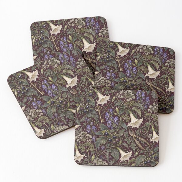 Item preview, Dark Academia - Seamless Victorian Poison Garden designed and sold by Lichtisign.