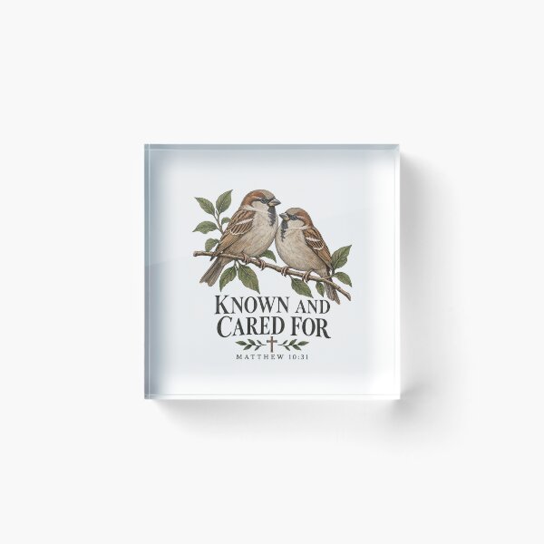 Item preview, Known and Cared For - Matthew 10:31 Sparrow Faith designed and sold by haitrieuic96.