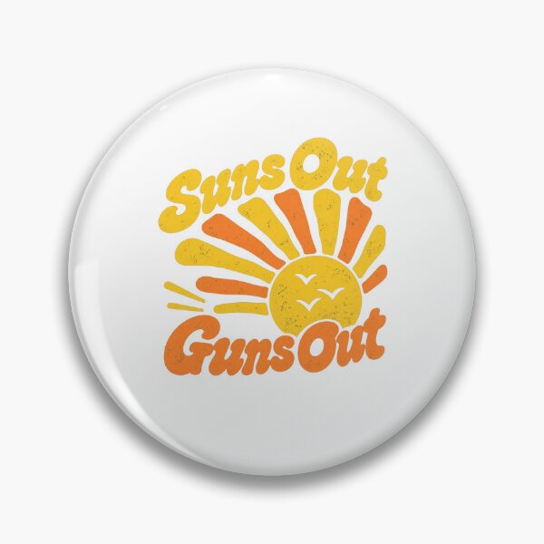 Item preview, Suns Out Guns Out Retro Groovy Sunshine Summer Fitness Art designed and sold by LiverEver.
