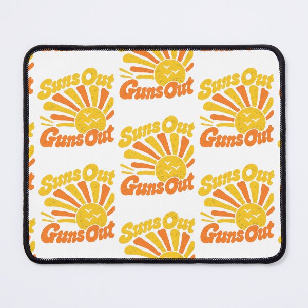 Item preview, Suns Out Guns Out Retro Groovy Sunshine Summer Fitness Art designed and sold by LiverEver.