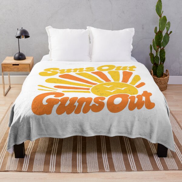 Item preview, Suns Out Guns Out Retro Groovy Sunshine Summer Fitness Art designed and sold by LiverEver.