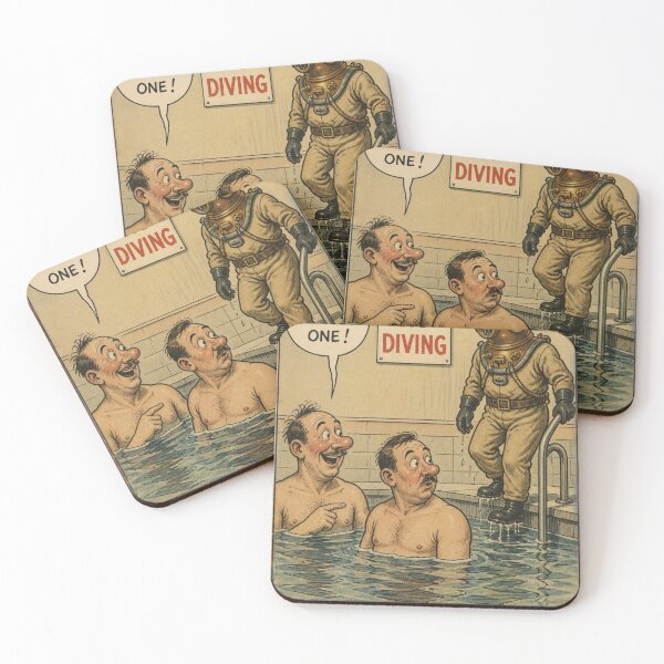 Item preview, Seaside Postcard: No Diving designed and sold by halibutgoatramb.