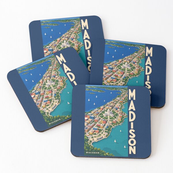 Aperçu de l'œuvre Madison - Wisconsin créée et vendue par GoodOldVintage.