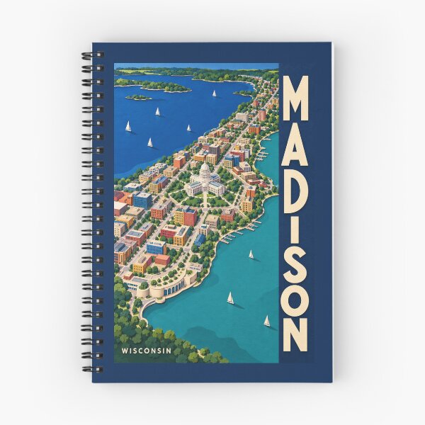 Item preview, Madison - Wisconsin designed and sold by GoodOldVintage.