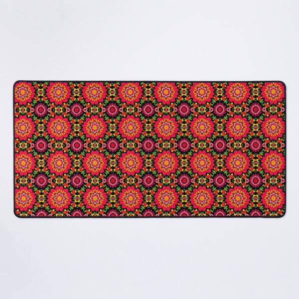Item preview, Vibrant Floral Mandala Tessellation – Colorful Tropical Botanical Pattern designed and sold by vinothmech53.