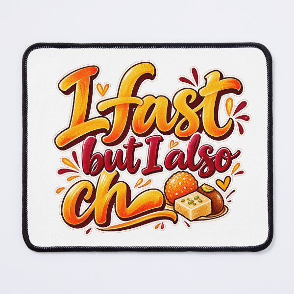 Artikelvorschau, Ich faste, aber ich betrüge auch – Lustiges Navratri-Shirt entworfen und verkauft von Moss & Mellow.