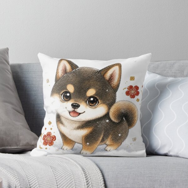Item preview, Sesame Shiba Inu in the Snow designed and sold by Kawaii Matcha Studio.