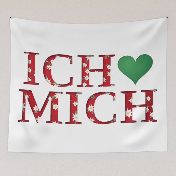 Artikelvorschau, ICH LIEBE MICH GERMAN SELF LOVE EDELWEISS entworfen und verkauft von I LOVE ME.