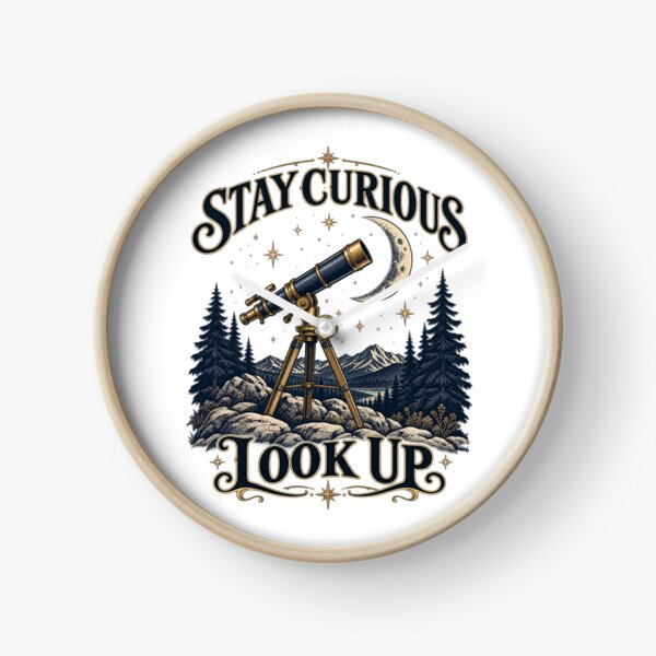 Item preview, Stay Curious Look Up - Telescope Stargazing designed and sold by haitrieuic96.