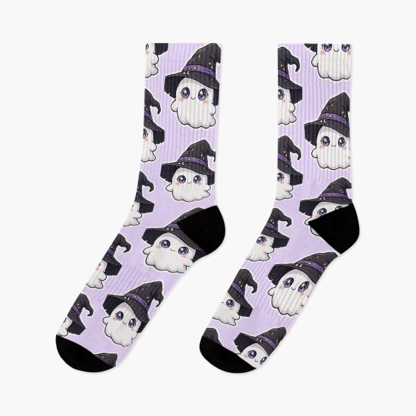 Item preview, Cute Witch Ghost With Sparkly Galaxy Eyes designed and sold by Artistprinter.