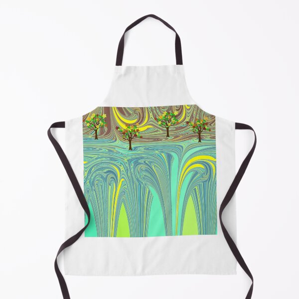 Item preview, Autumn Landscape Abstract Forest Waterfall Stream designed and sold by MigWhimsy.