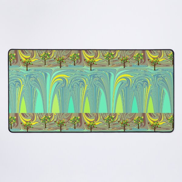 Item preview, Autumn Landscape Abstract Forest Waterfall Stream designed and sold by MigWhimsy.