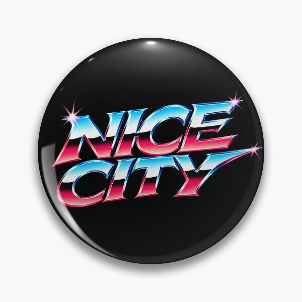 Item preview, Nice City Chrome Retrofuturistic  designed and sold by Cool Riviera.