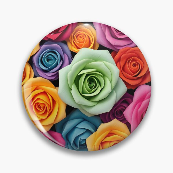 Item preview, Vibrant Rainbow Roses – Colorful Luxury Floral Garden Pattern designed and sold by vinothmech53.