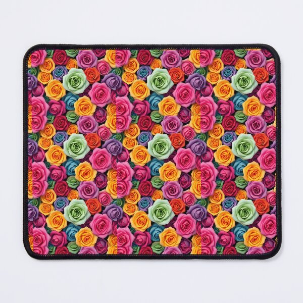 Item preview, Vibrant Rainbow Roses – Colorful Luxury Floral Garden Pattern designed and sold by vinothmech53.
