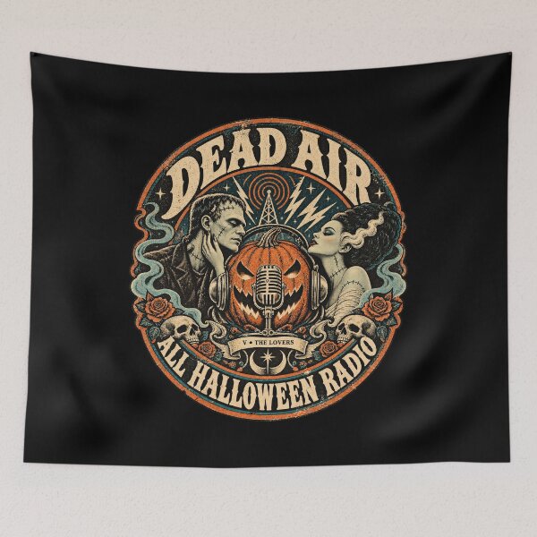 Item preview, Dead Air All Halloween Radio Station Pumpkin Mic Artwork designed and sold by adiencarteras.
