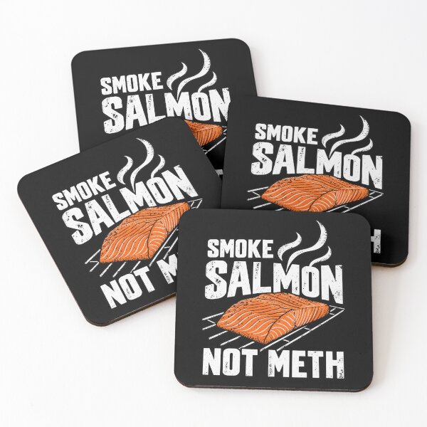 Item preview, Smoked Salmon Vintage Grill BBQ Meat Smoker Food Humor Art designed and sold by RamonaTeal.